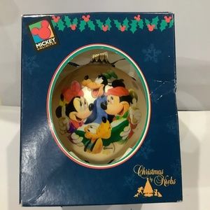 Vintage Christmas by Krebs, Mickey Unlimited Disney character Christmas ball.